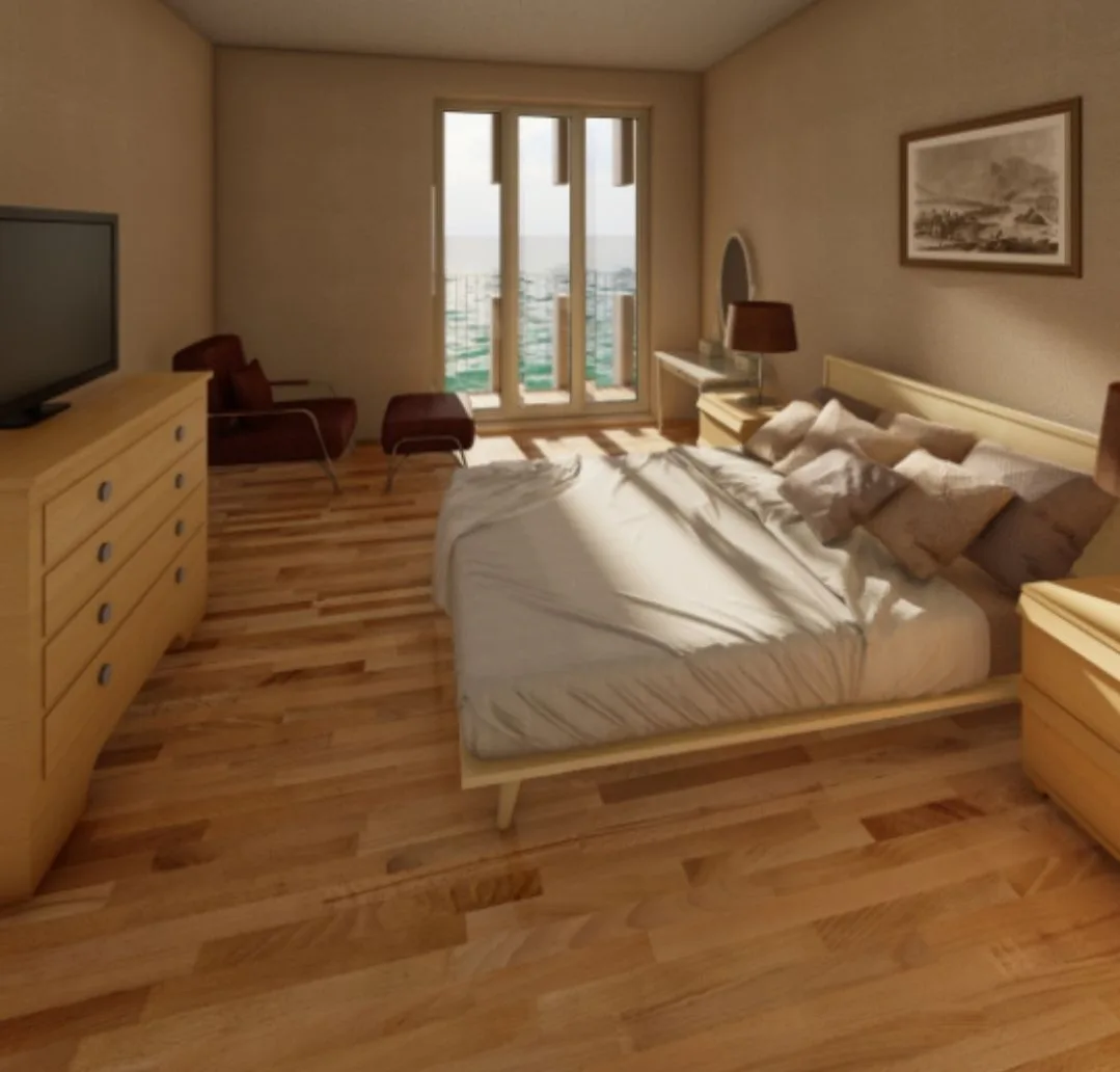 Hotel CapoTaormina, render di una camera con vista mare