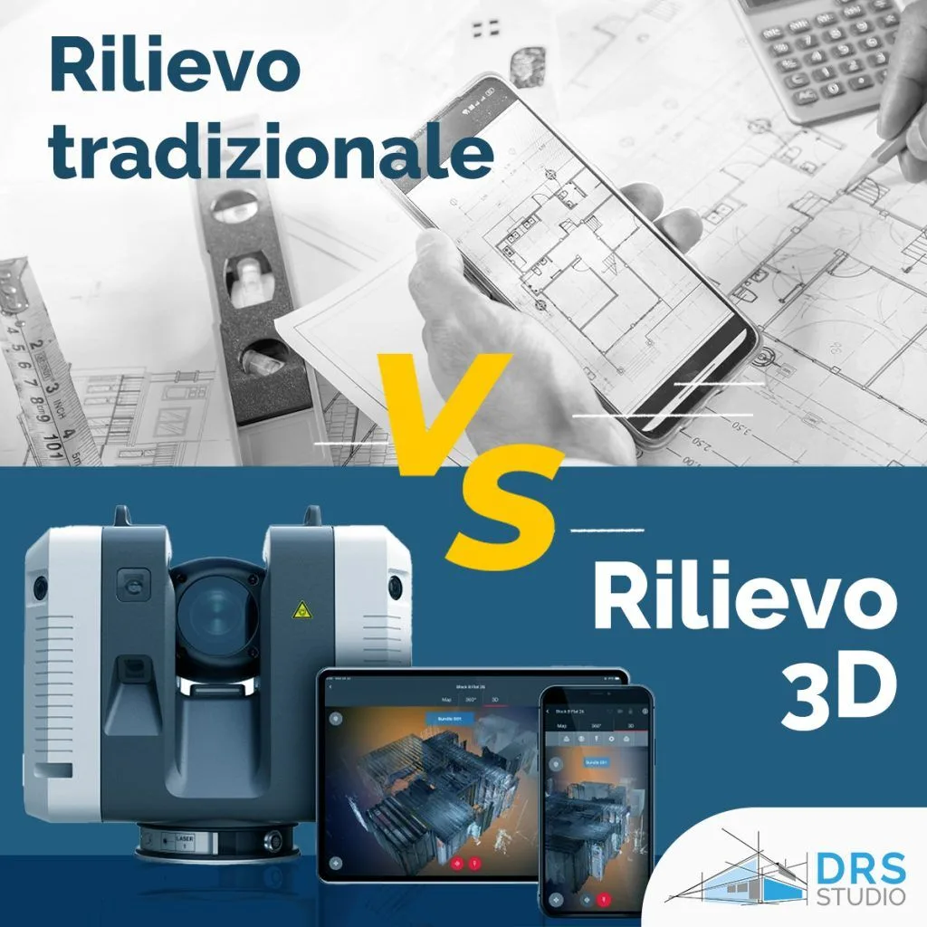 Rilievi 3D e rilievi tradizionali a confronto