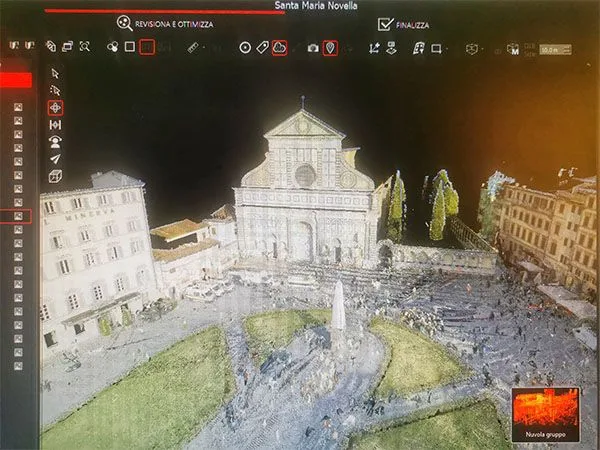 Rilievo 3D di Santa Maria Novella